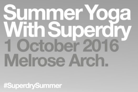 SUPERDRY WELCOMES SUMMER WITH YOGA